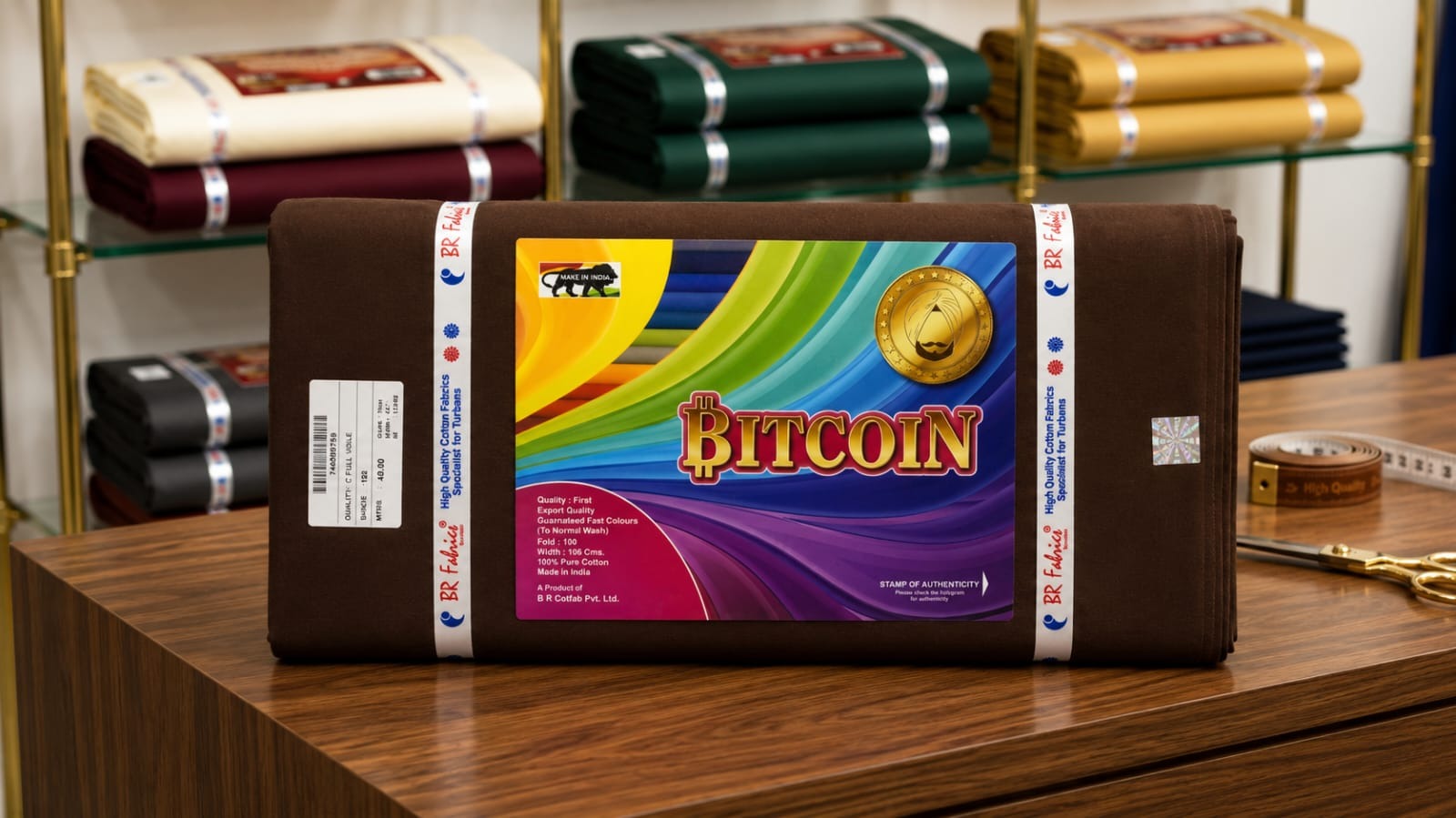 Bitcoin Full Voile – Brown shade